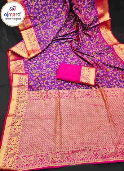 Butter Silk Saree - Top Wholesale Deals for Bulk Orders | Ajmera Fashion Limited  Manufacturers, Suppliers, Exporters in Chinsurah